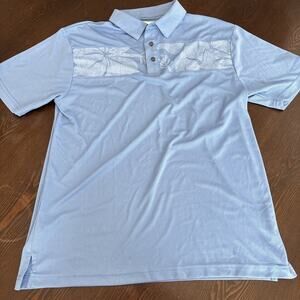 Jack Nicklaus Mens Golf Polo Floral Pattern Echo Choice Size M, EUC